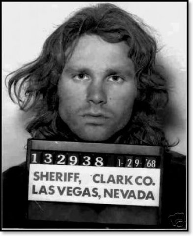 Jim Morrison Mug Shot