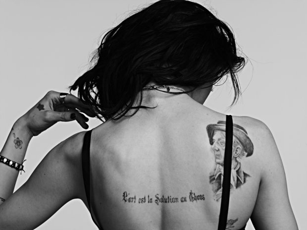 Frances Bean Cobain tattoo